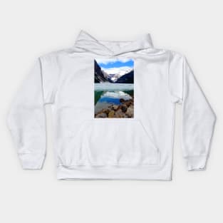 Lake Louise Victoria Glacier Alberta Canada Kids Hoodie